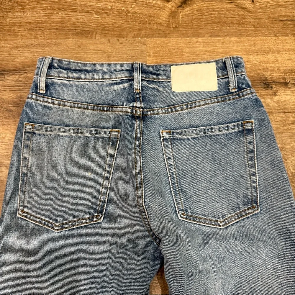 GRLFRND Blue Bootcut High-Rise Jeans